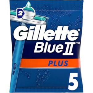 gillette blue ii plus disposable razors pack of 5 61.21